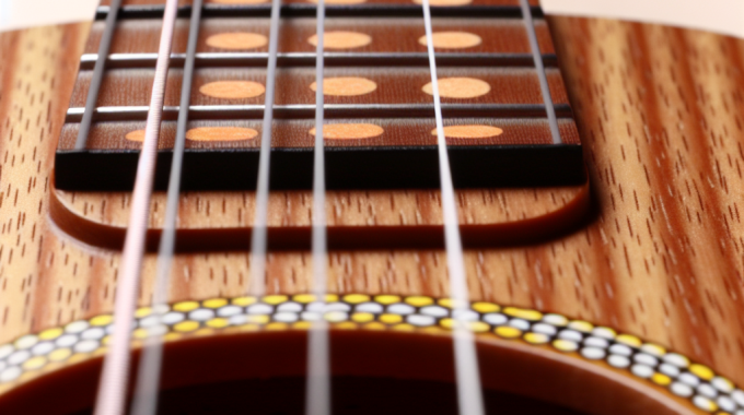 Ukulele fingerboard markers