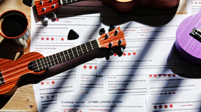 Customer reviews on ukuleles